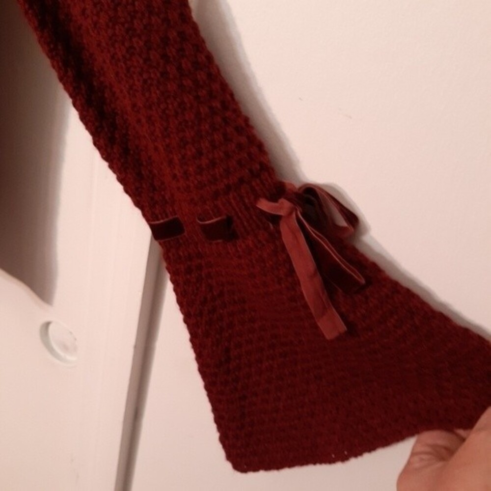 Rue 21 being neck maroon red sweater with sleeve detail s small new nwt top - Picture 4 of 6